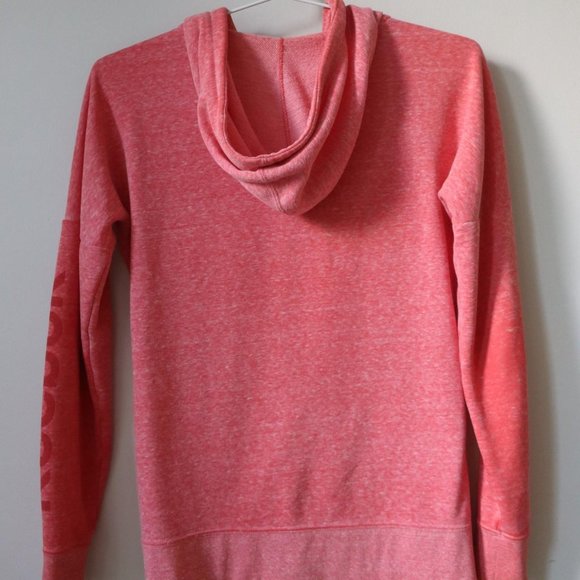 Reebok salmon pink zip up hoodie sweater - Picture 2 of 3